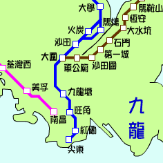 九廣鐵路路線圖