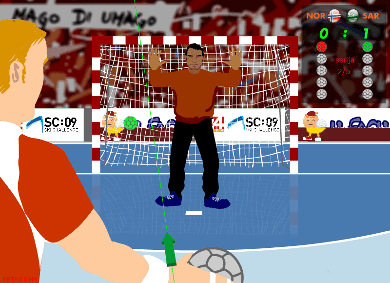 Handball penalty Croatia '09 screenshot