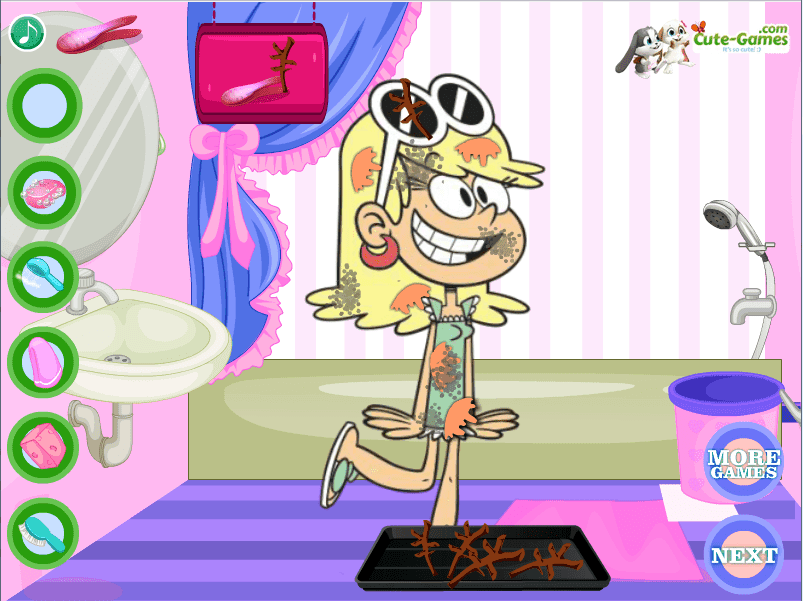 Lincoln and Leni at Shower screenshot