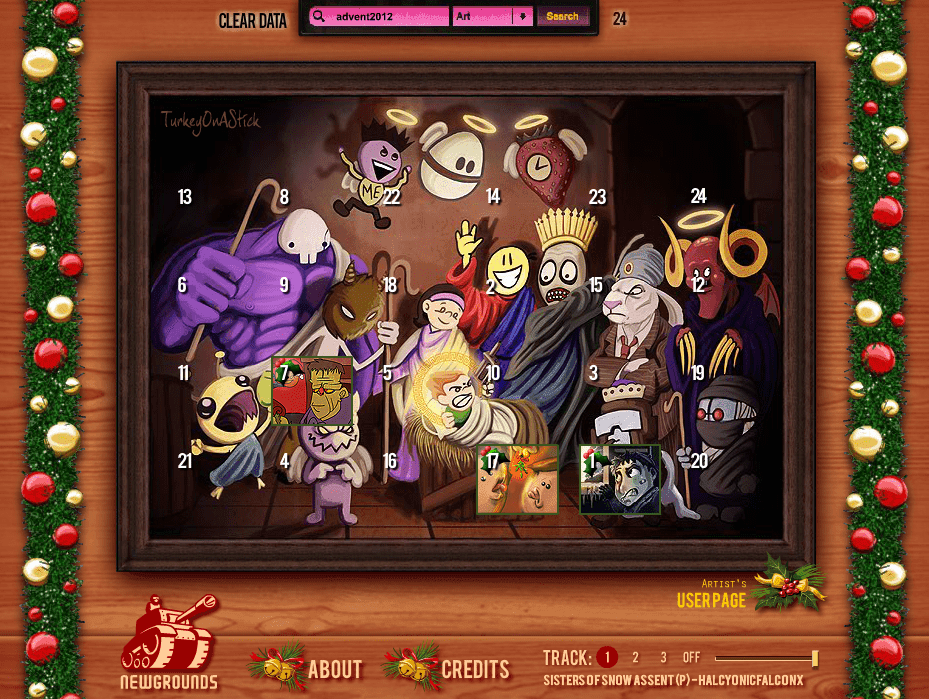 NG Advent Calendar 2012 screenshot
